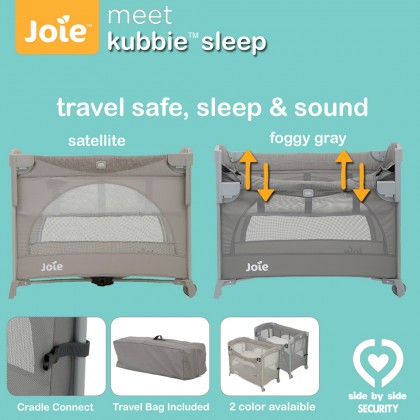 joie kubbie sleep foggy gray