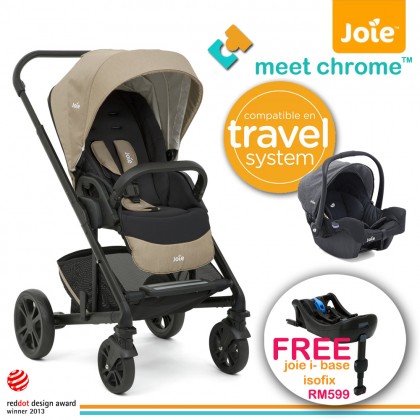 joie litetrax 4 travel system sandstone