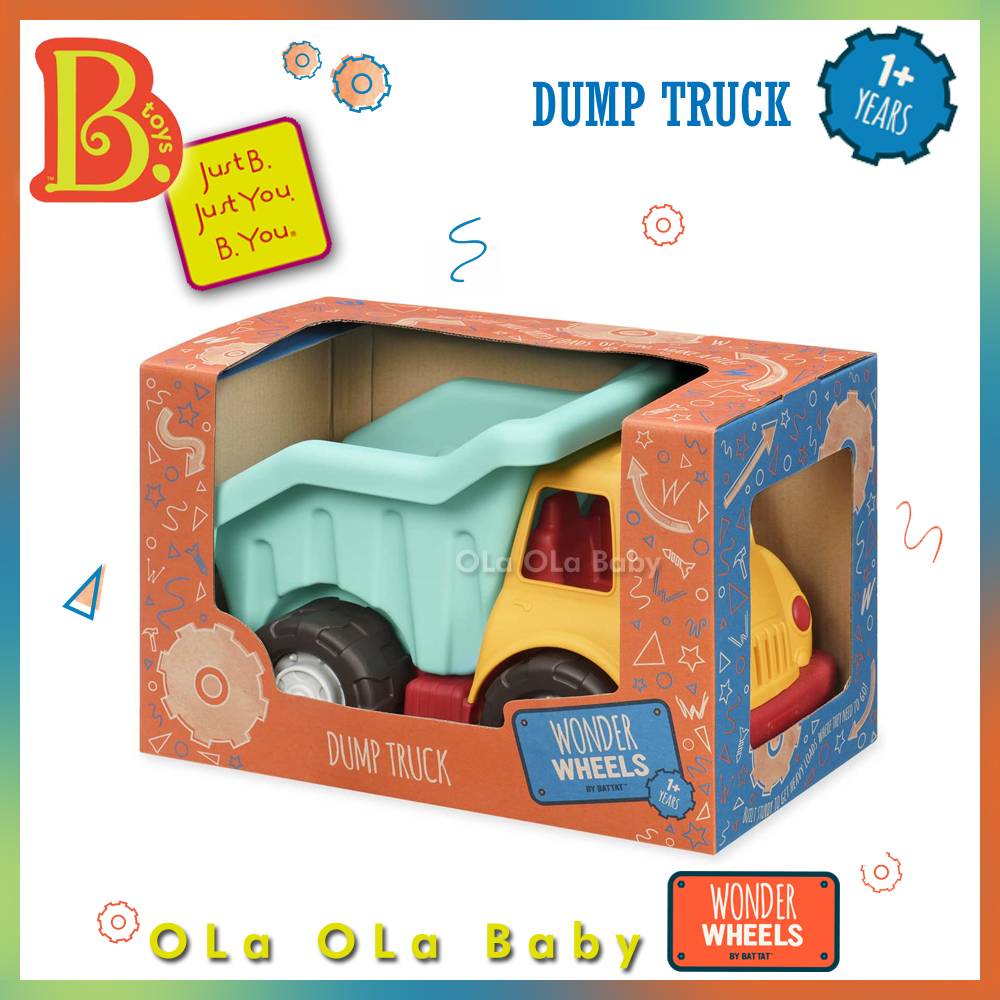 Camion Benne Wonder Wheels - Jaune Et Bleu - Dès 1 An